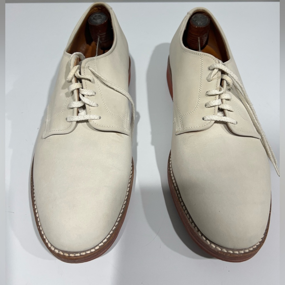 GORGEOUS OFF-WHITE VINTAGE BUCK LACE UP DRESS SHOES SIZE 11 MEN